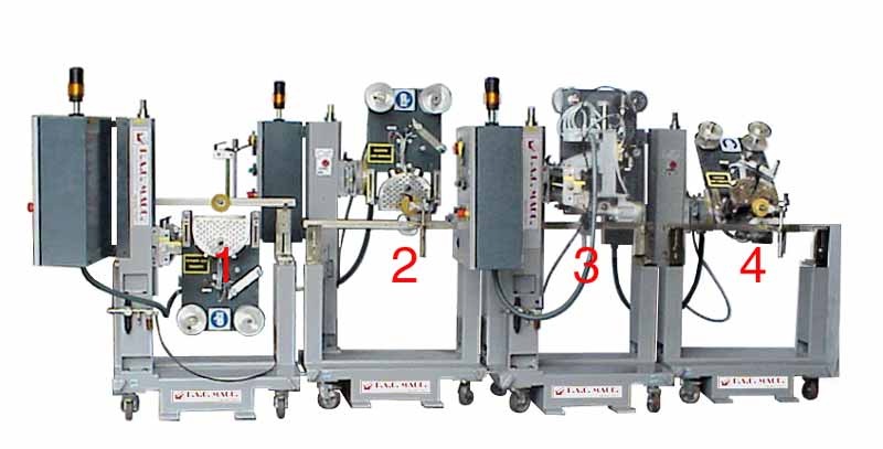 FOUR DC1W/PVC MODELS -  MODULAR MACHINE IN LINE